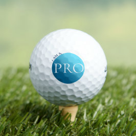 ICH BIN EIN PROFI - Benutzerdefinierter blauer Gol Golfball