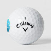 ICH BIN EIN PROFI - Benutzerdefinierter blauer Gol Golfball (Logo)