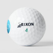 ICH BIN EIN PROFI - Benutzerdefinierter blauer Gol Golfball (Logo)