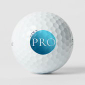 ICH BIN EIN PROFI - Benutzerdefinierter blauer Gol Golfball (Vorderseite)