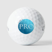 ICH BIN EIN PROFI - Benutzerdefinierter blauer Gol Golfball (Vorderseite)