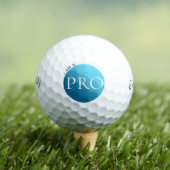 ICH BIN EIN PROFI - Benutzerdefinierter blauer Gol Golfball (Insitu T-Shirt)