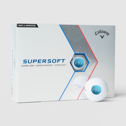 ICH BIN EIN PROFI - Benutzerdefinierter blauer Gol Golfball (Verpackung)