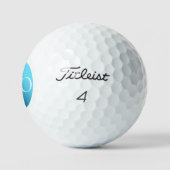 ICH BIN EIN PROFI - Benutzerdefinierter blauer Gol Golfball (Logo)