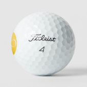 ICH BIN EIN PROFI | Benutzerdefinierter goldener G Golfball (Logo)