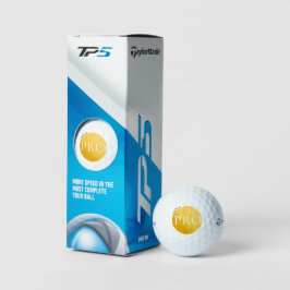 ICH BIN EIN PROFI | Benutzerdefinierter goldener G Golfball
