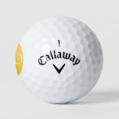 ICH BIN EIN PROFI - Benutzerdefinierter goldener G Golfball (Logo)