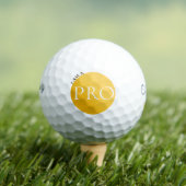 ICH BIN EIN PROFI - Benutzerdefinierter goldener G Golfball (Insitu T-Shirt)