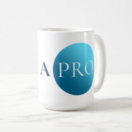 ICH BIN EIN PROFI | Fetter minimalistischer blauer Kaffeetasse