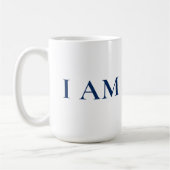 ICH BIN EIN PROFI | Fetter minimalistischer blauer Kaffeetasse (Links)