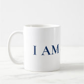ICH BIN EIN PROFI | Fetter minimalistischer blauer Kaffeetasse (Links)
