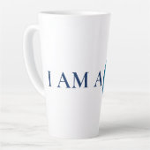 ICH BIN EIN PROFI | Fetter minimalistischer blauer Milchtasse (Linke Ecke)