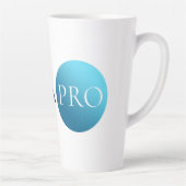 ICH BIN EIN PROFI | Fetter minimalistischer blauer Milchtasse (Rechts)