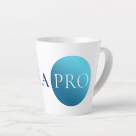 ICH BIN EIN PROFI | Fetter minimalistischer blauer Milchtasse