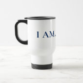 ICH BIN EIN PROFI | Fetter minimalistischer blauer Reisebecher (Links)