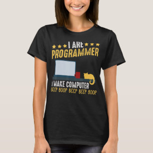 Ich bin ein Programmierer-Cat-Coding-Computer-Part T-Shirt