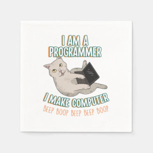 Ich bin ein Programmierer-Coder-Entwickler-Compute Serviette