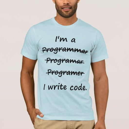 Ich bin ein Programmierer, den ich T-Shirt (Vorderseite)
