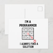 Ich bin ein Programmierer, ich finde immer eine Lö Postkarte (Vorne/Hinten)