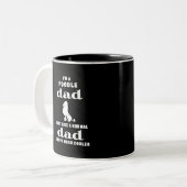 Ich bin ein Pudel-Vater ausgenommen viel cooleres Zweifarbige Tasse (Vorderseite Links)