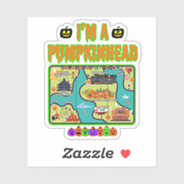 Ich bin ein Pumpkinhead Map Sticker
