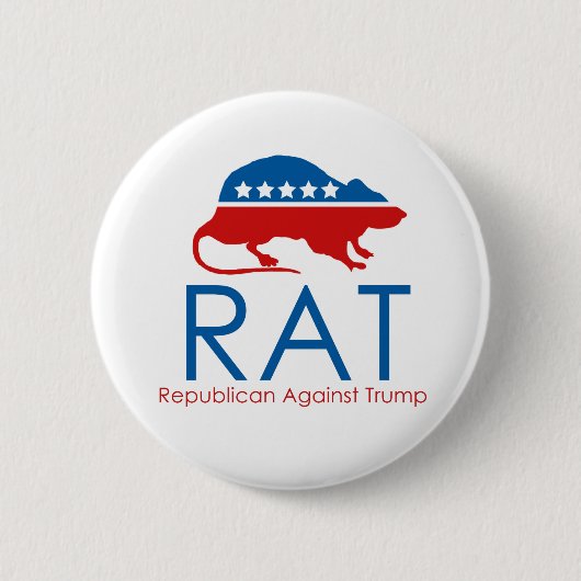 Ich bin ein R.A.T.: Republikaner gegen Trump Button (Vorderseite)