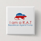 Ich bin ein R.A.T.: Republikaner gegen Trump Button (Vorderseite)