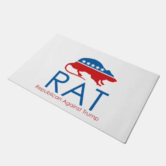 Ich bin ein R.A.T.: Republikaner gegen Trump Fußmatte (Schrägansicht)
