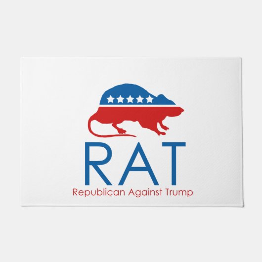 Ich bin ein R.A.T.: Republikaner gegen Trump Fußmatte (Vorderseite)