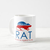 Ich bin ein R.A.T.: Republikaner gegen Trump Kaffeetasse (Vorderseite Links)