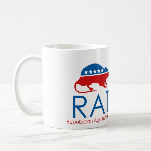 Ich bin ein R.A.T.: Republikaner gegen Trump Kaffeetasse (Links)