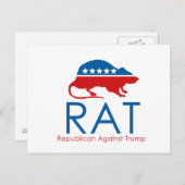 Ich bin ein R.A.T.: Republikaner gegen Trump Postkarte (Vorne/Hinten)