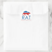 Ich bin ein R.A.T.: Republikaner gegen Trump Runder Aufkleber (Tasche)