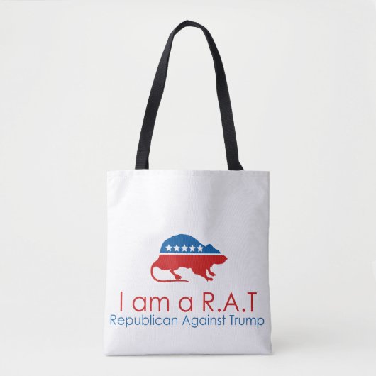 Ich bin ein R.A.T.: Republikaner gegen Trump Tasche (Vorderseite)