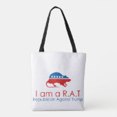 Ich bin ein R.A.T.: Republikaner gegen Trump Tasche (Rückseite)