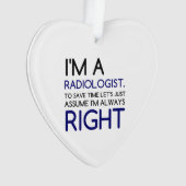 ICH BIN EIN RADIOLOGIST ORNAMENT (Vorderseite)