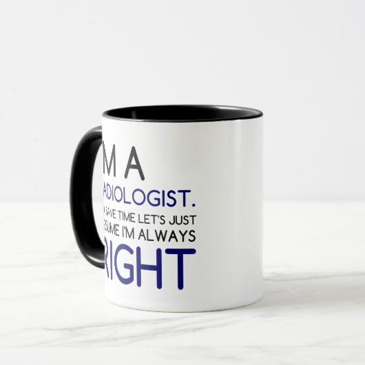 ICH BIN EIN RADIOLOGIST TASSE (Vorderseite Links)