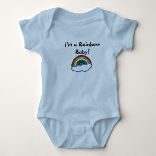 Ich bin ein Rainbow Baby! Baby Strampler