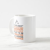 Ich bin ein Raumfahrtingenieur Kaffeetasse (Vorderseite Links)