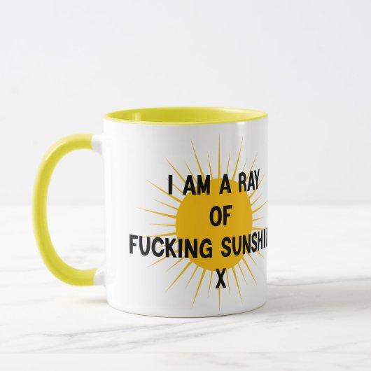 Ich bin ein Ray von F*cking Sunshine X Funny Sarca Tasse (Links)