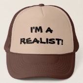 "Ich bin EIN REALIST! " Truckerkappe (Vorderseite)
