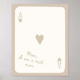 Ich bin ein reicher Mann, glücklich du neutraler T Poster