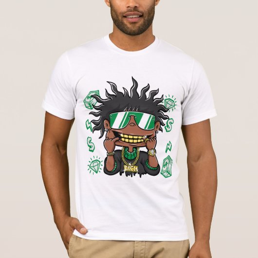 Ich bin ein reicher T - Shirt - kühne und zuversic (Vorderseite)