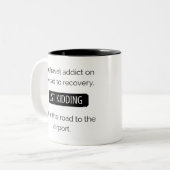 Ich bin ein Reisesüchtiger 325 ml-Tasse Zweifarbige Tasse (Vorderseite Links)