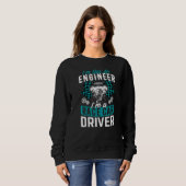 Ich bin ein Rennfahrer, der Auto fährt, um grafisc Sweatshirt (Vorne ganz)