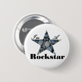 Ich bin ein Rockstar Button (Vorne & Hinten)