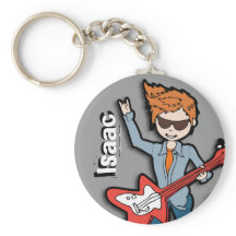 "Ich bin ein Rockstar" grau, Schlüsselanhänger gen