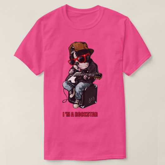 Ich bin ein Rockstar T-Shirt (Design vorne)
