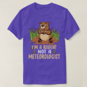 Ich bin ein Rodent und kein Meteorologe T-Shirt (Design vorne)