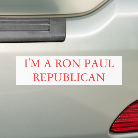 Ich bin EIN RON PAUL-REPUBLIKANER 3 Autoaufkleber (Auf Auto)